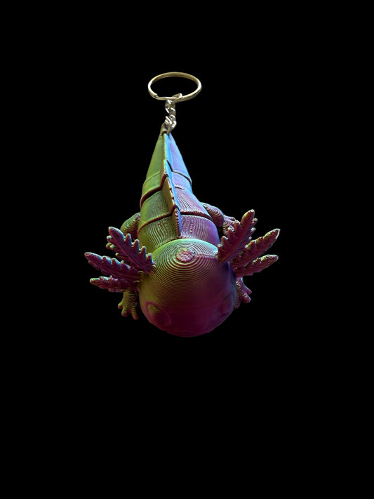 Articulated Axolotl Keychain