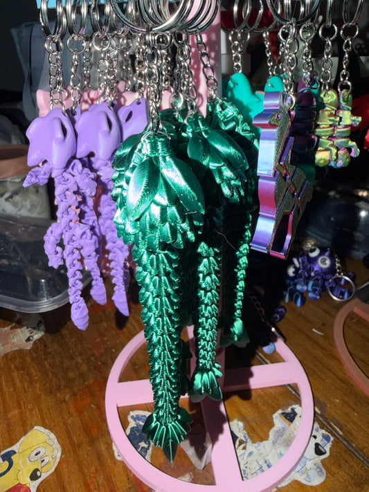 Articulated Flexi Snake Keychain